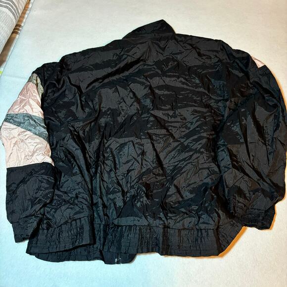 Ellesse Vintage Windbreaker Jacket Size 8 Pink Gray Black Blue - Picture 8 of 8